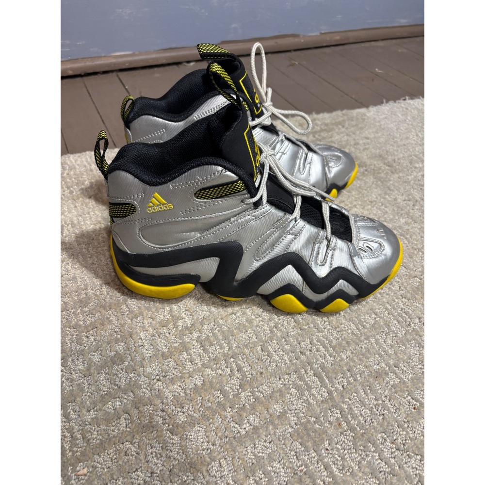 Adidas Equipment KB8 II Mens Basketball Shoes Silver Yellow SZ 6‎